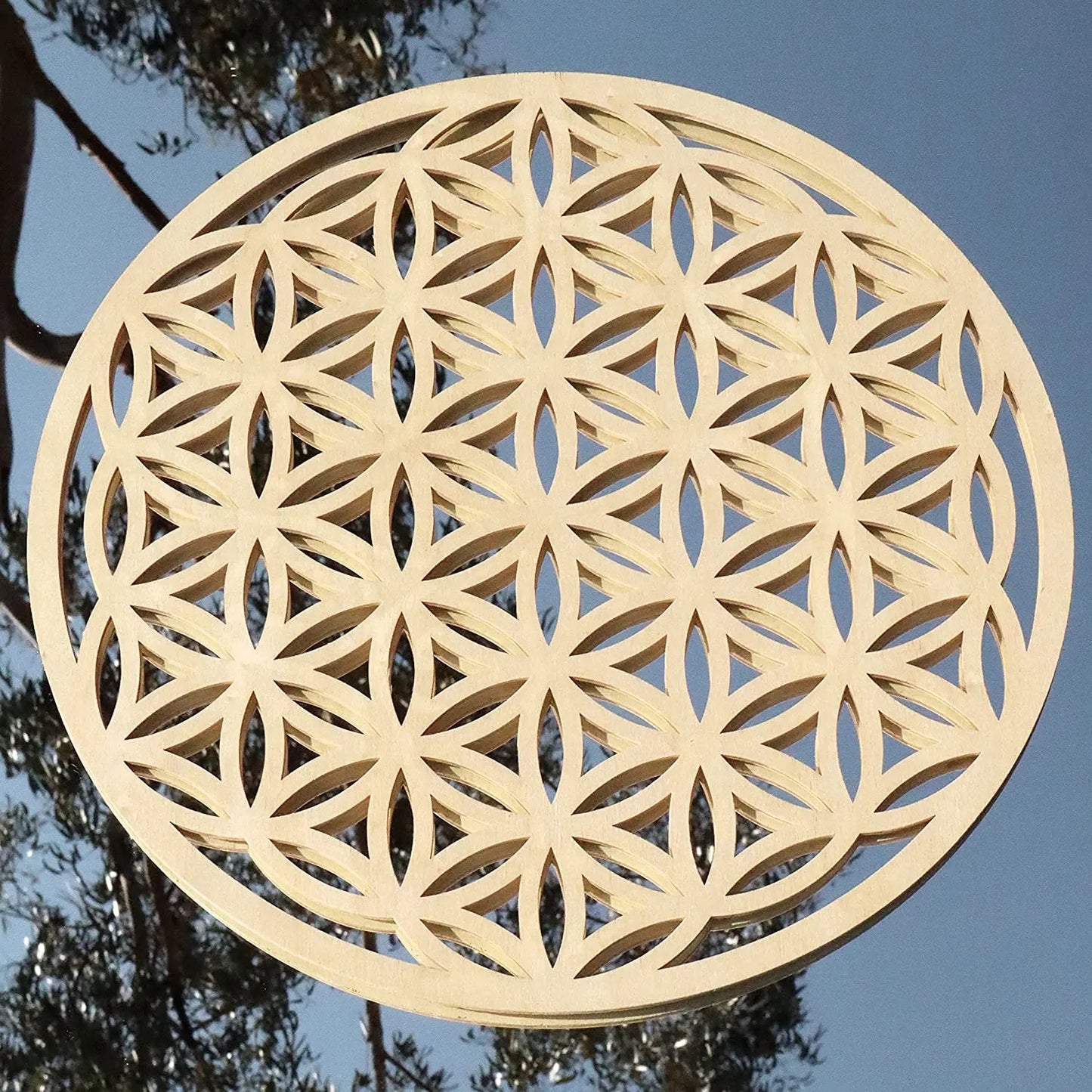 EXTRA LARGE Wooden Crystal Grid Board | Sacred Geometry  Tool | FLOWER OF LIFE
